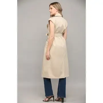 Hadley Sleeveless Trench Coat