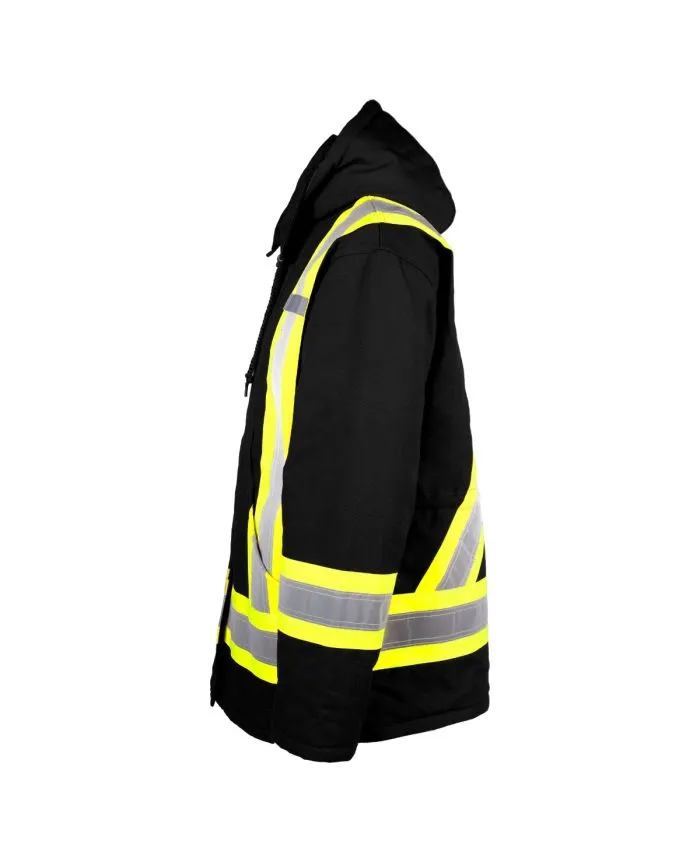 Hi-Vis Lined Canvas Parka by TERRA Workwear - Style 116568