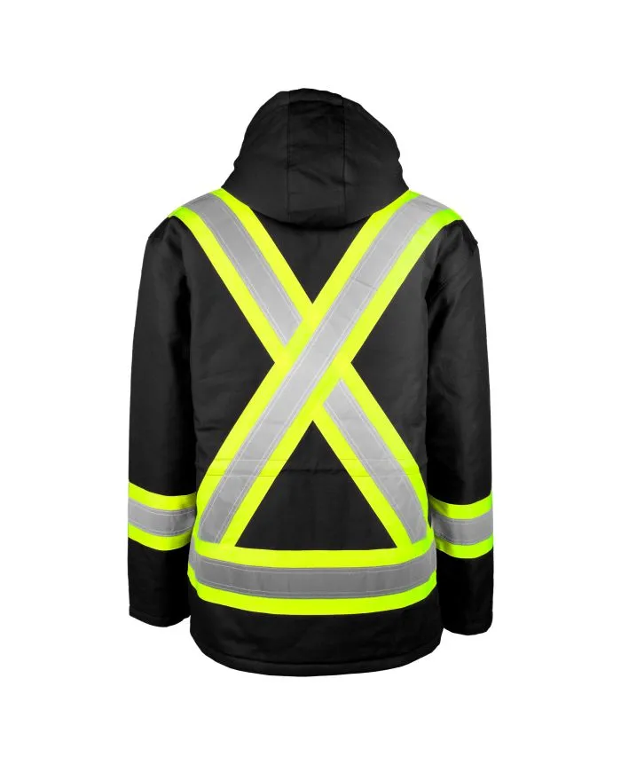 Hi-Vis Lined Canvas Parka by TERRA Workwear - Style 116568