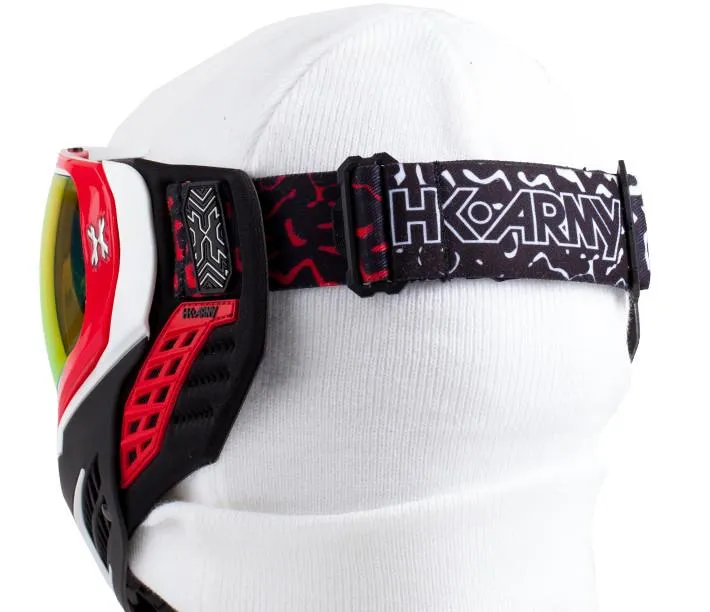 HK Army KLR Goggle - SCORCH (White/Red - Fusion Lens)