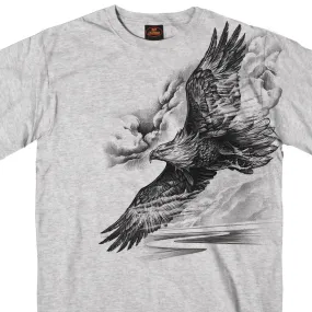 Hot Leathers GMS1368 Men’s ‘Pencil Eagle’ Heather T-Shirt