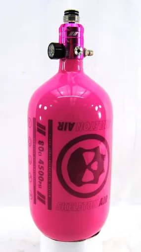 Infamous Skeleton Air "Hyperlight" 80ci/4500psi Tank w/ Pink Haymaker 500 Reg - Pink/Pink