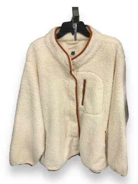 Jacket Fleece By Universal Thread In Cream, Size: 4x