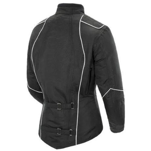 Joe Rocket 'Alter Ego 3.0' Womens Black/White Textile/Mesh Motorcycle Jacket