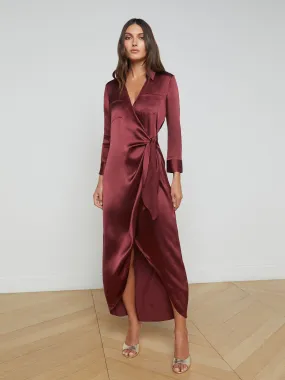 Kadi Silk Wrap Dress