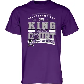 Kansas State Wildcats 2019 BIG 12 Basketball Champions KING OF THE COURT T-Shirt