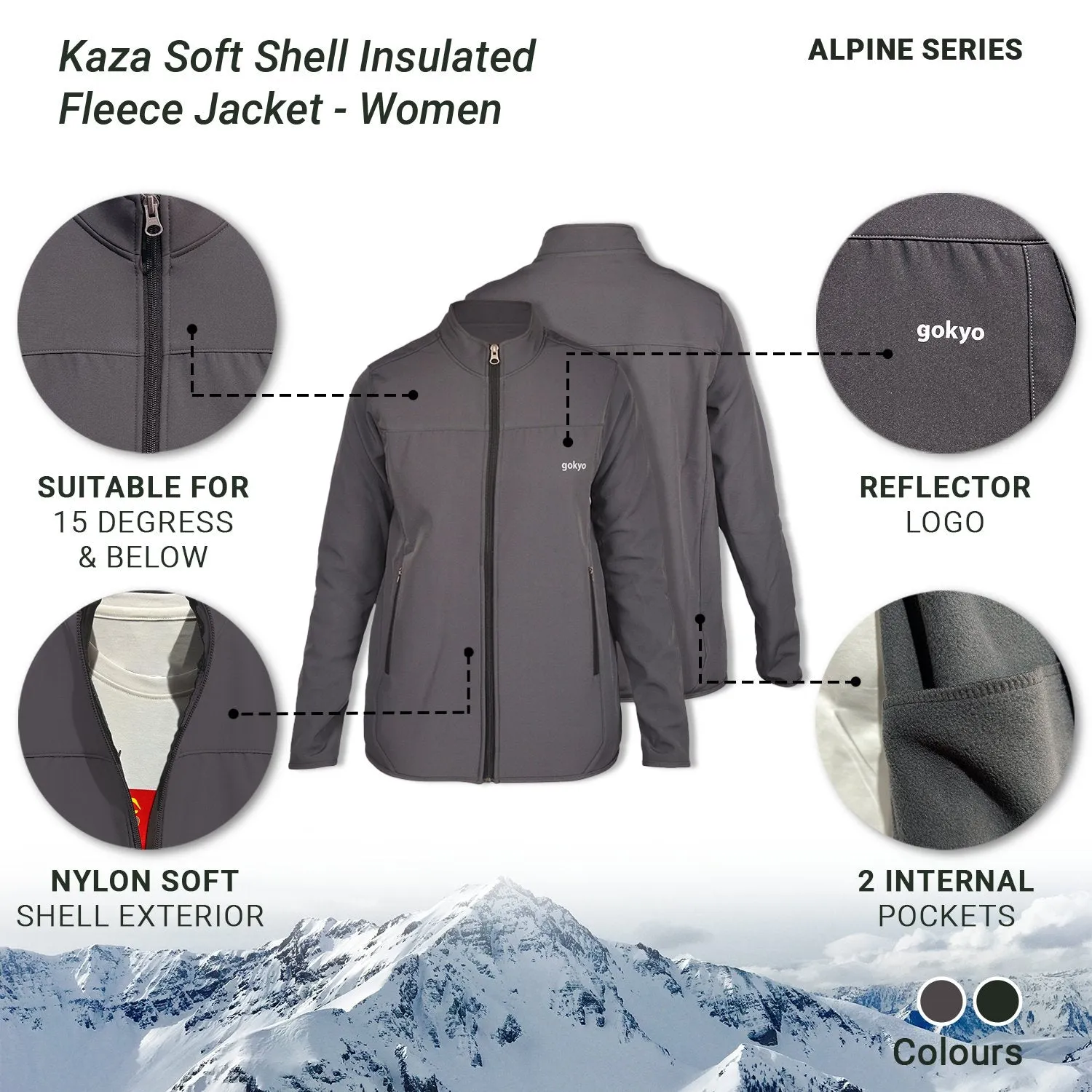 Kaza Soft Shell Insulated Fleece Jacket - Women