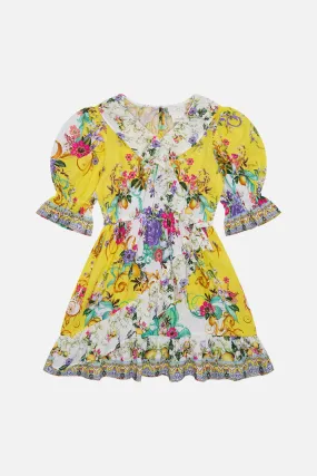 KIDS MINI RUFFLE WRAP DRESS 4-10 CATERINA SPRITZ