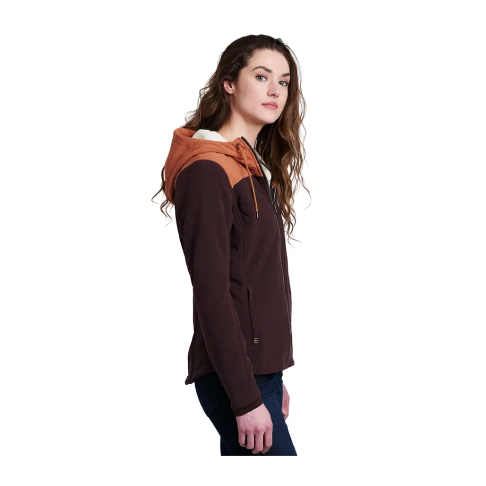 Kuhl Aero Fleece Hoody (Women) - Ganache/Copper