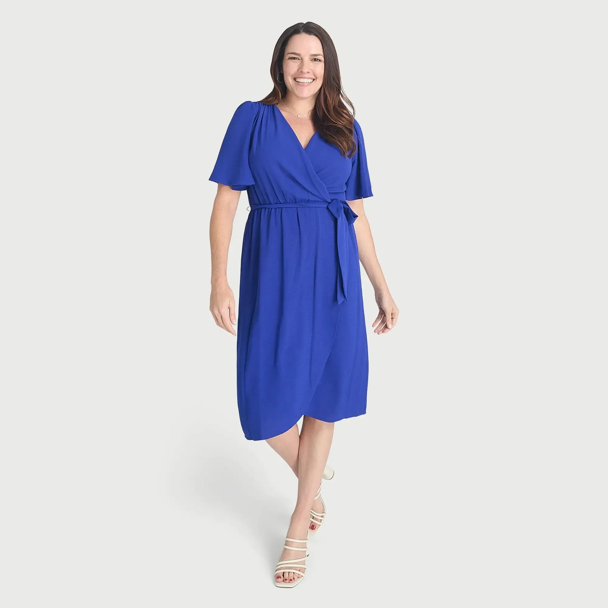 Lauren Sapphire Wrap Dress