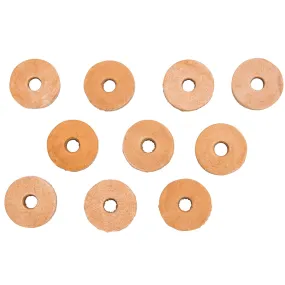 Leather Washers 10 pack - 5/16 inch Hole - 1 inch diameter x 1/8 inch thick