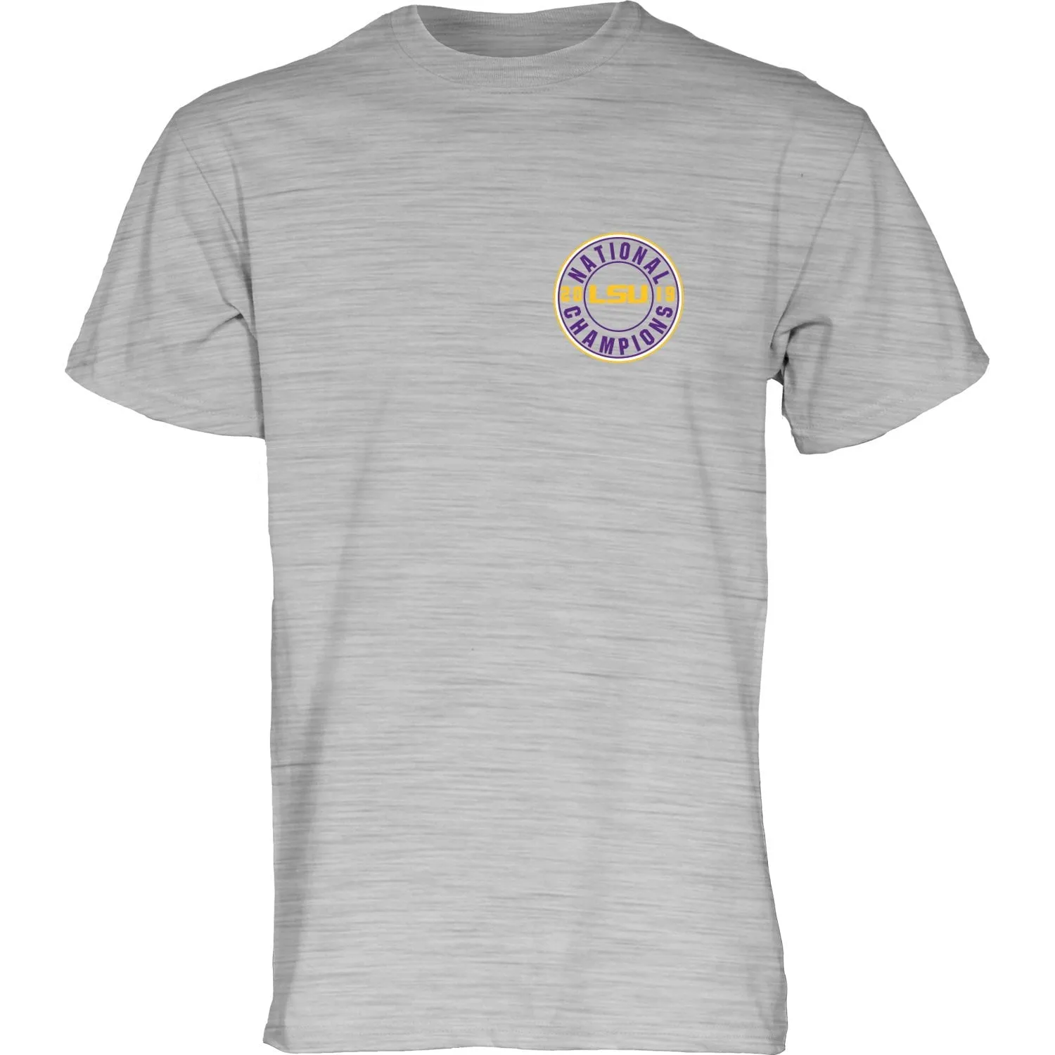 LSU Tigers 2019-2020 Football National Champions Gray Game Score T-Shirt