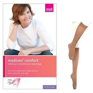 Mediven Comfort Calf, 20-30, Extra Wide, Closed, Natural, Size 4