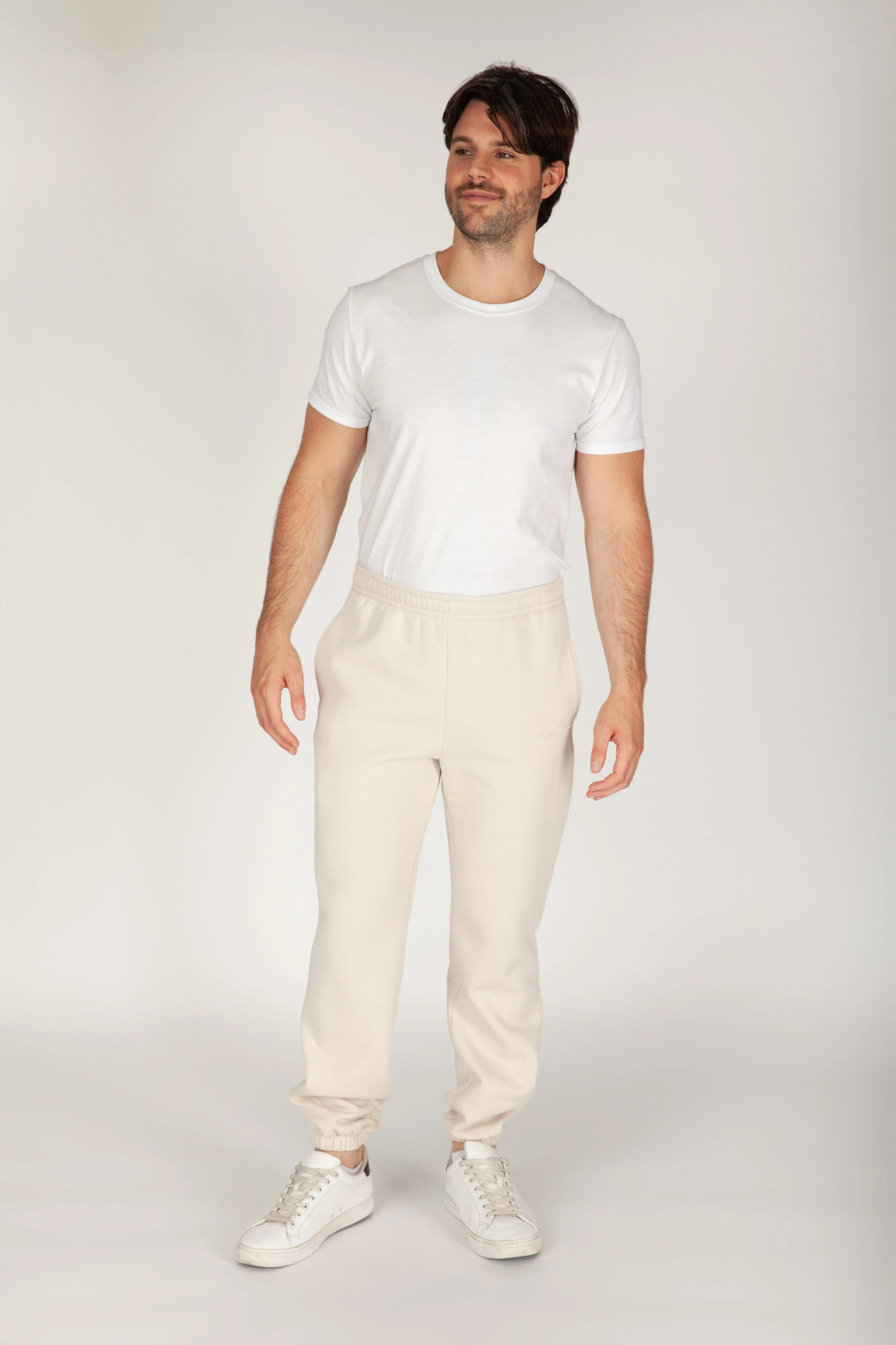 Men's jogger in bone