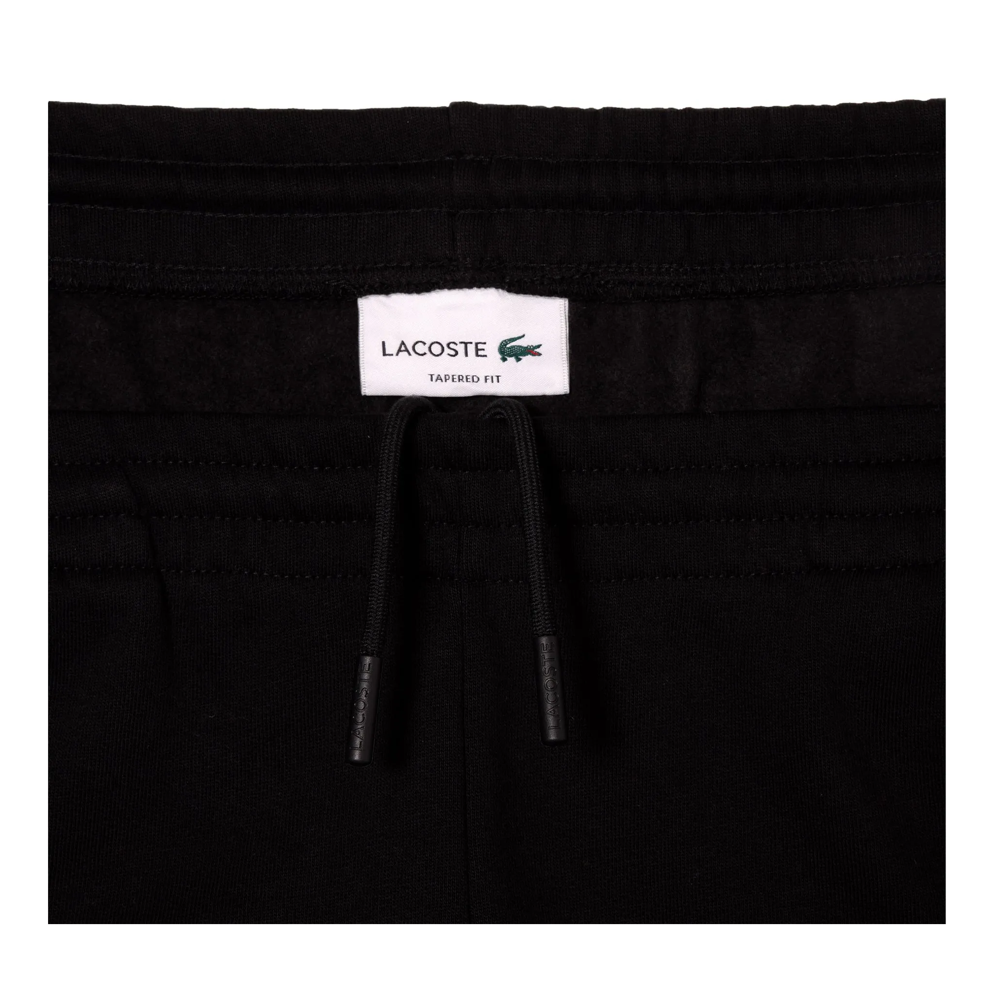 Men's Lacoste Tapered Leg Sweatpants - Black