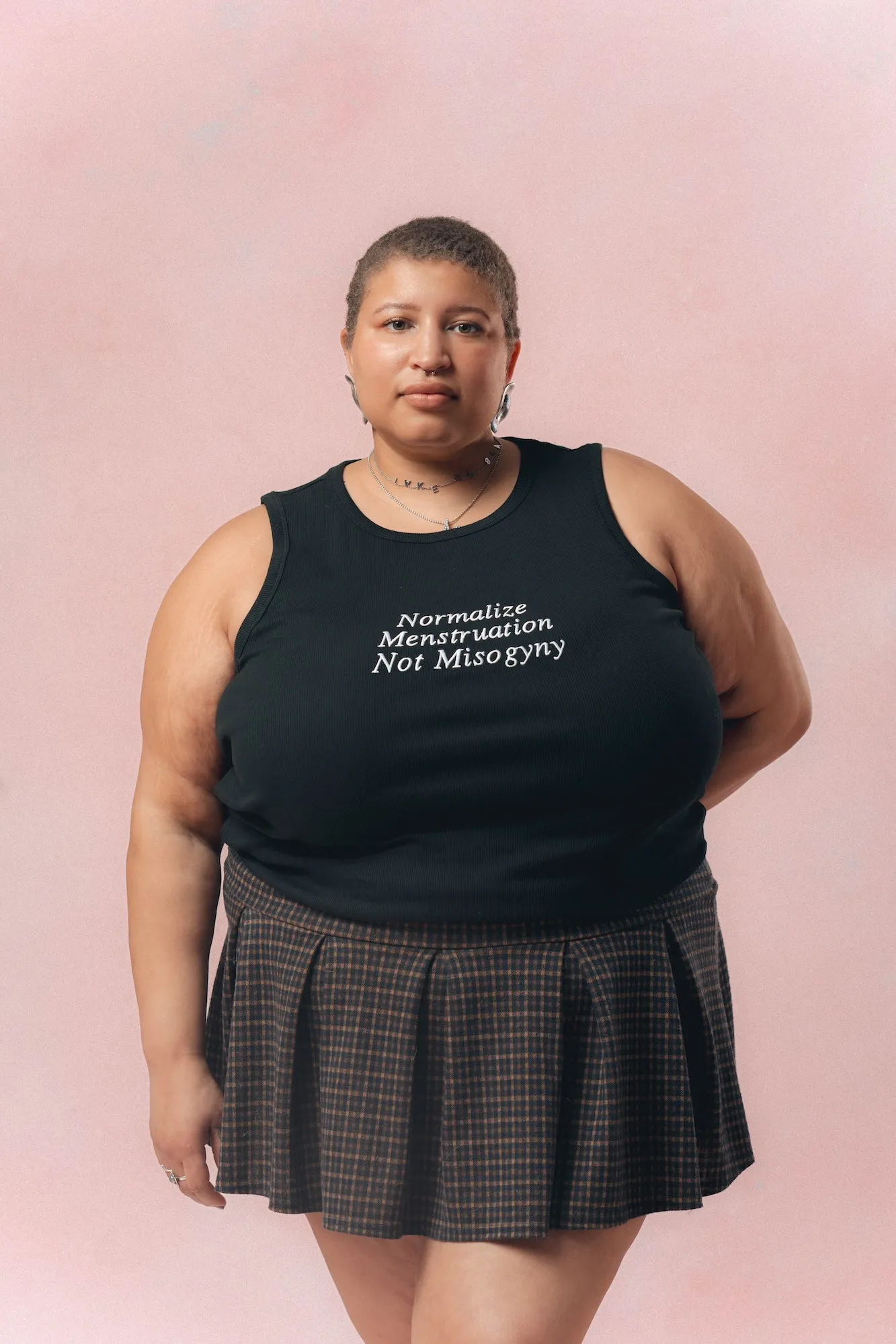 Menstruation Not Misogyny Heavyweight Rib Tank (Black)