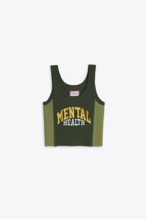 Mental Health Waffle Tank (Olive)