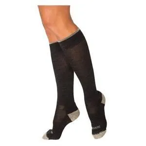 Merino Outdoor Socks, Calf, 15-20 mmHg, Small, Charcoal