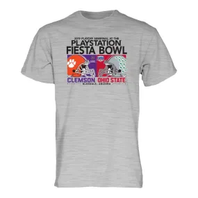 Ohio State Buckeyes Clemson Tigers 2019 CFP Fiesta Bowl "Headbutt" Gray T-Shirt