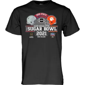 Ohio State Buckeyes Clemson Tigers 2021 CFP Sugar Bowl Game Dueling T-Shirt