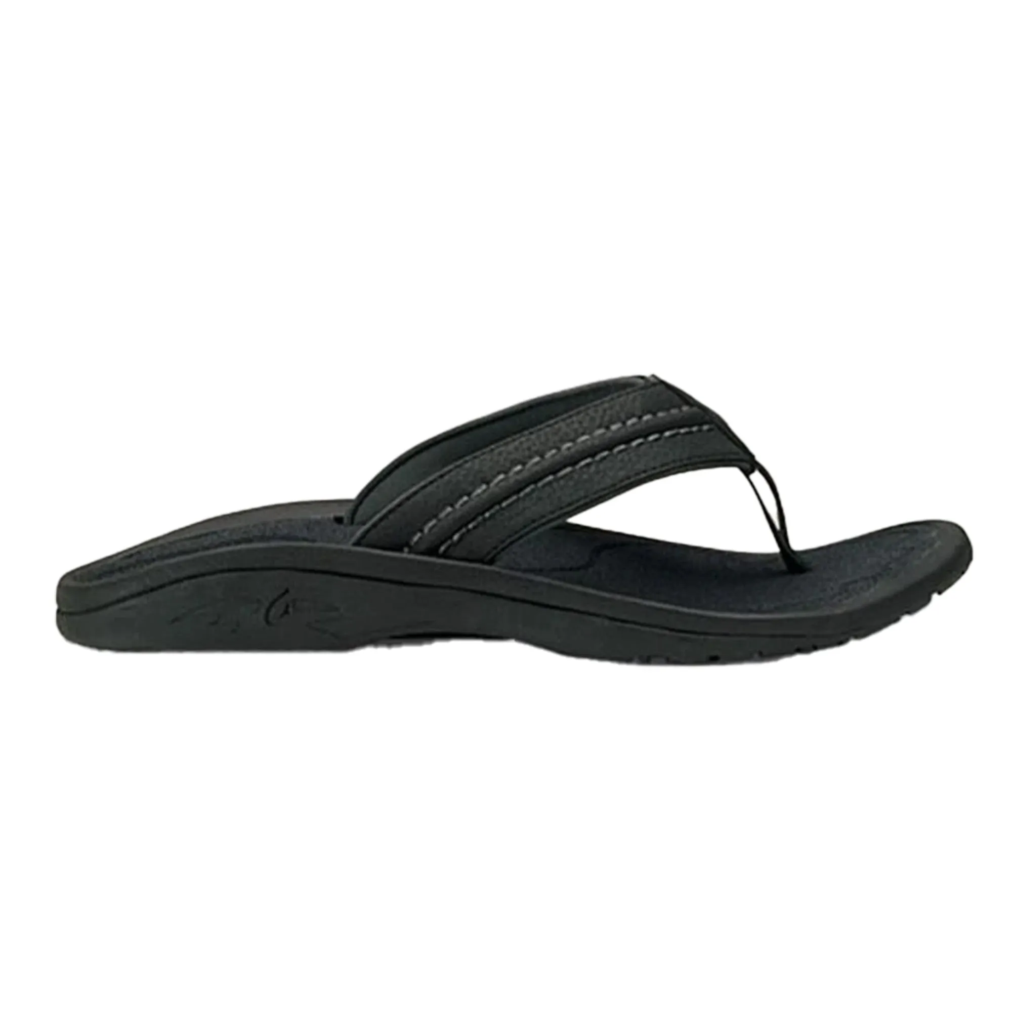 OluKai Hukua Sandal - Black/Dark shadow