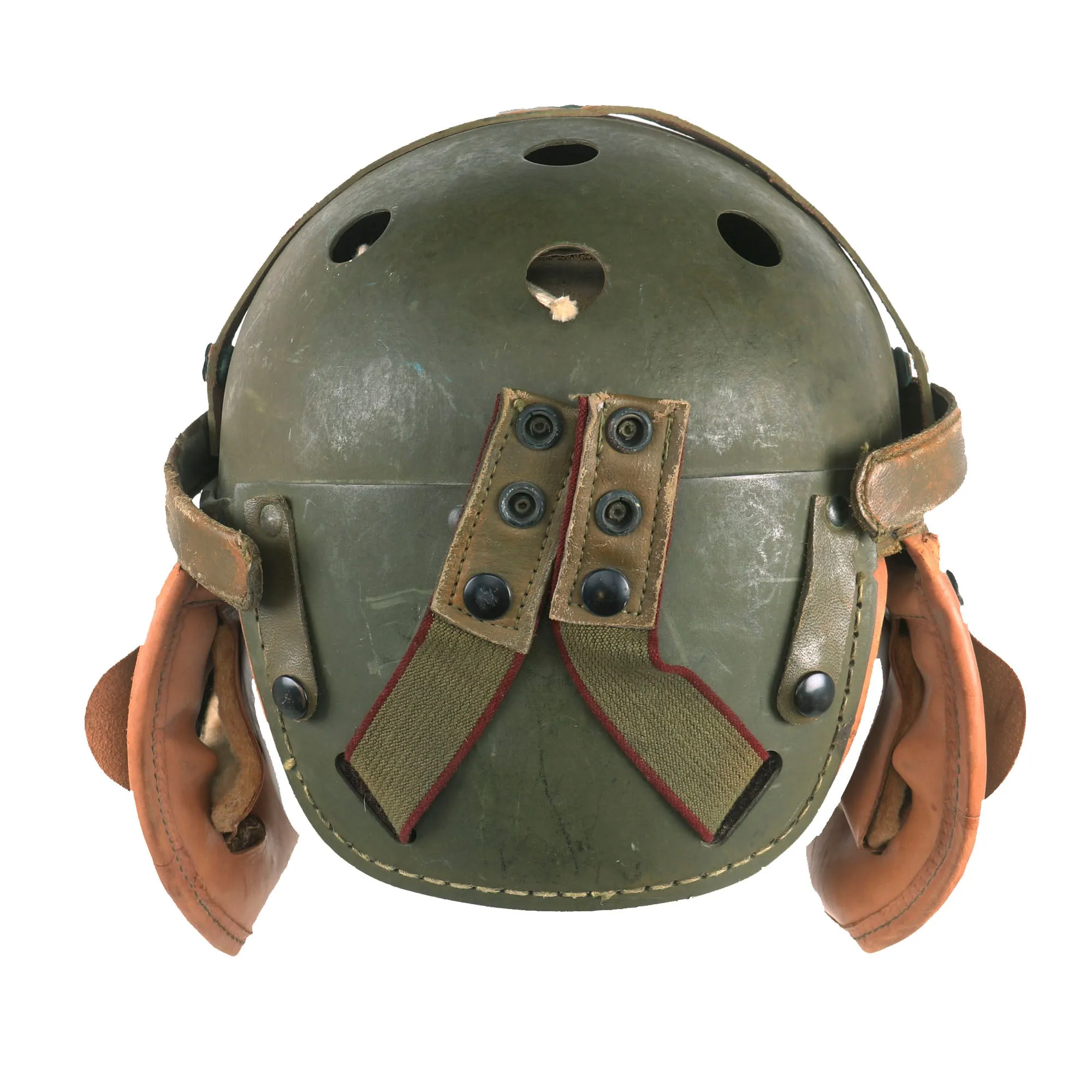 Original U.S. WWII M38 Tanker Helmet by Rawlings Manufacturing Co - Size 7