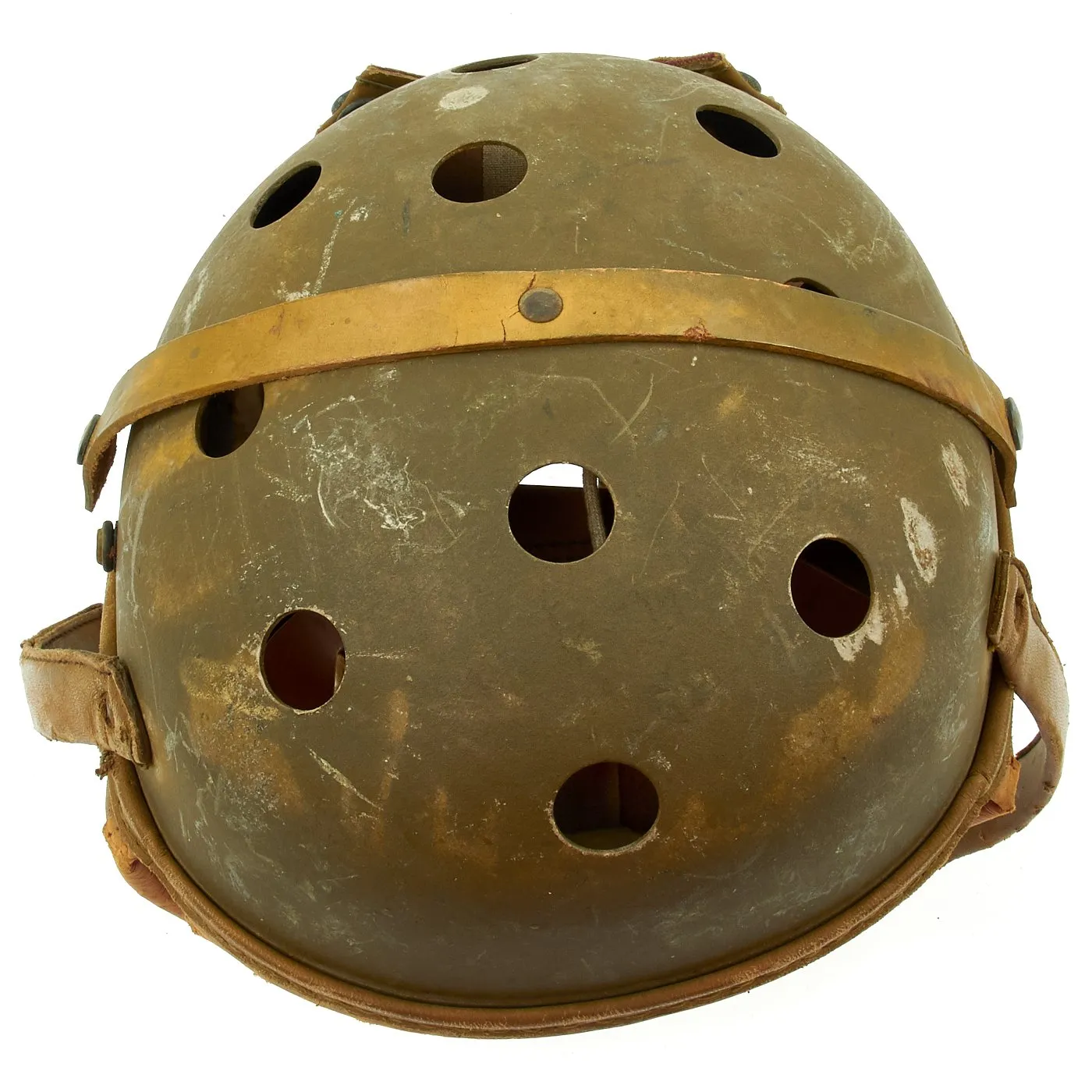 Original U.S. WWII M38 Tanker Helmet by Rawlings - Size 7 1/4