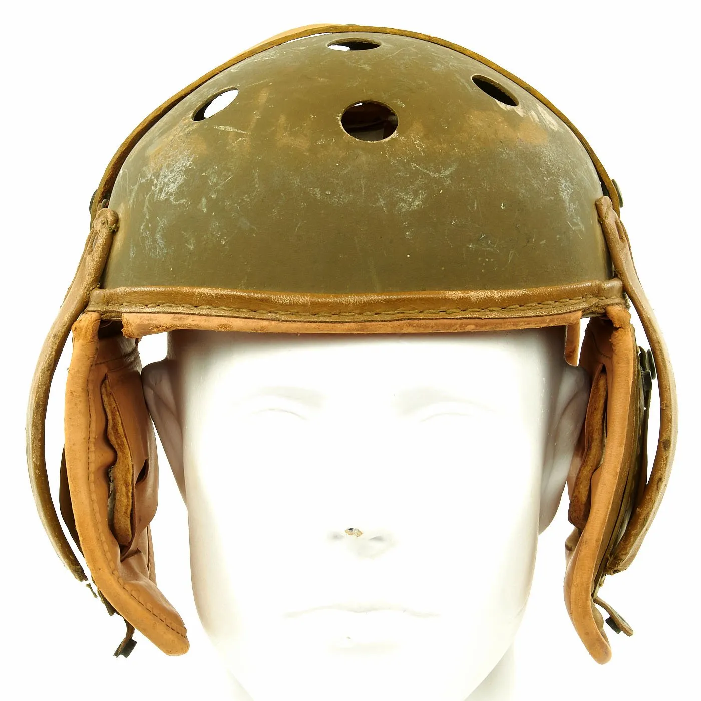 Original U.S. WWII M38 Tanker Helmet by Rawlings - Size 7 1/4