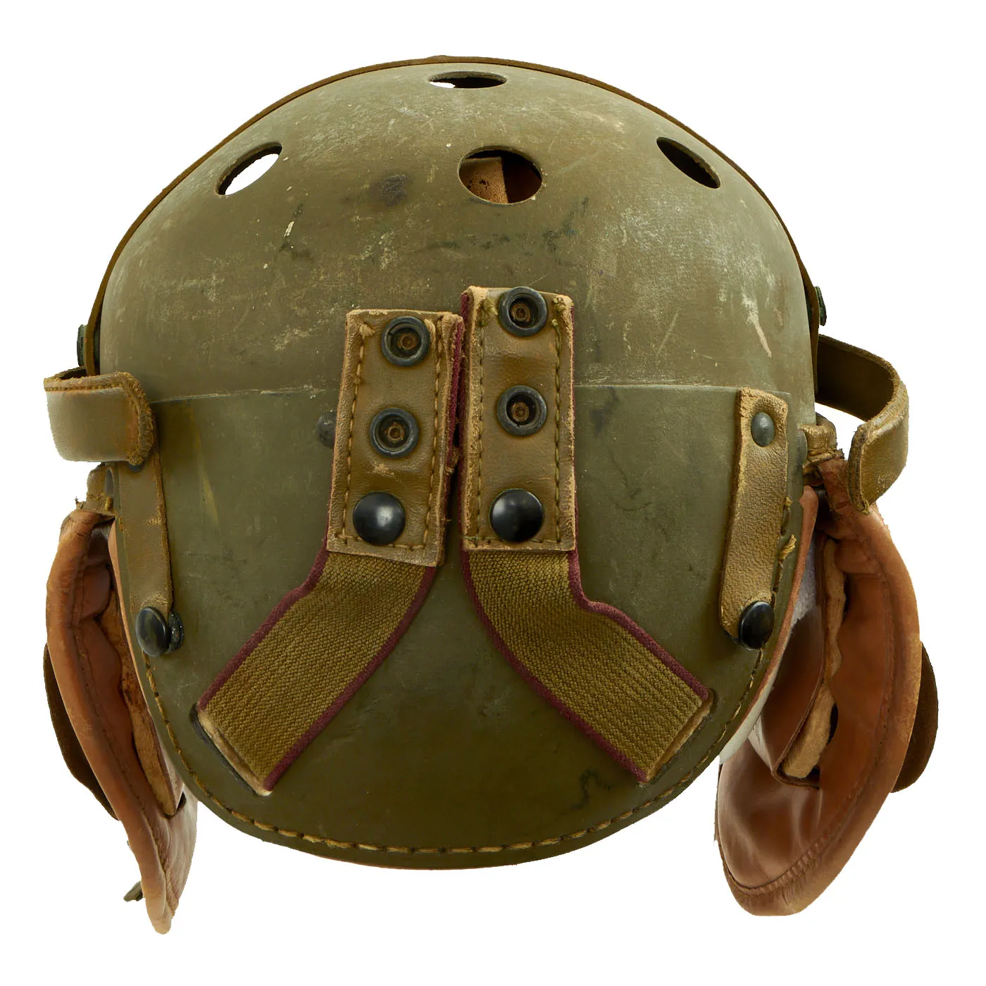 Original U.S. WWII M38 Tanker Helmet by Rawlings - Size 7 3/8