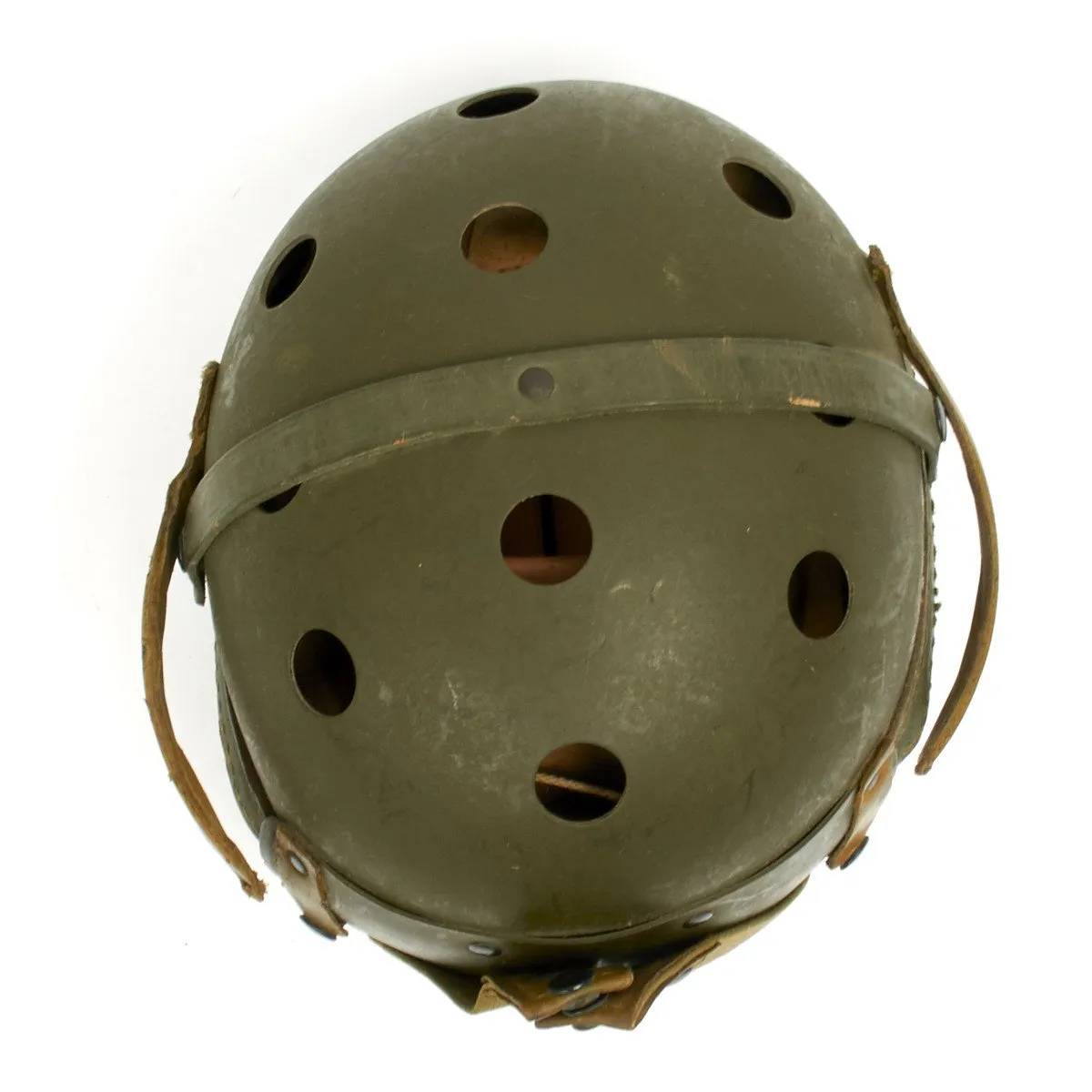 Original U.S. WWII M38 Tanker Helmet by Wilson Athletic Goods- Size 7 1/4