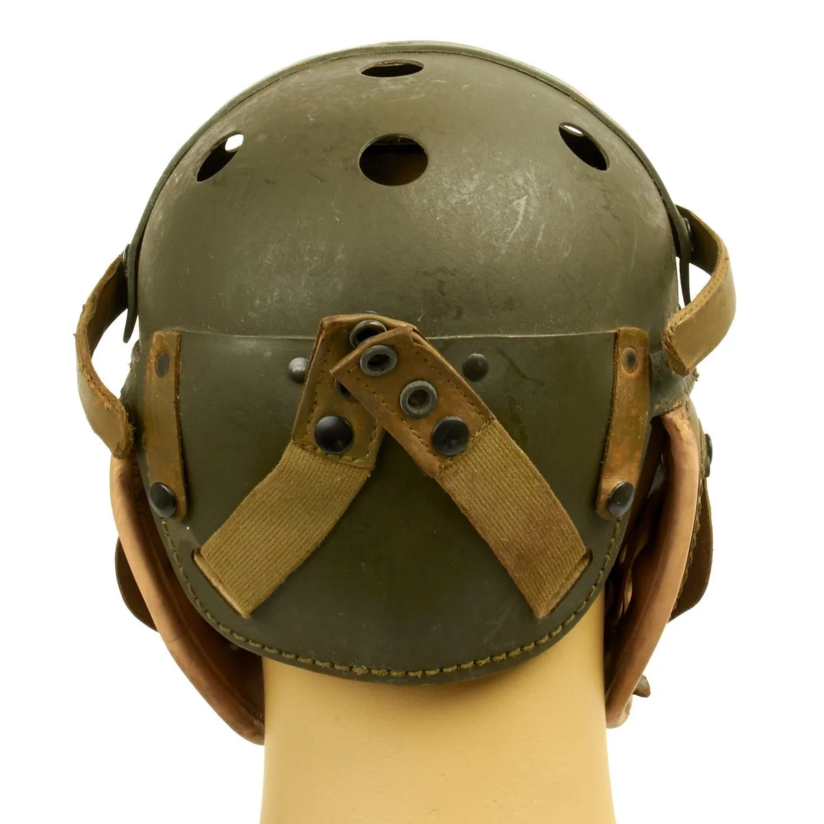 Original U.S. WWII M38 Tanker Helmet by Wilson Athletic Goods- Size 7 1/4