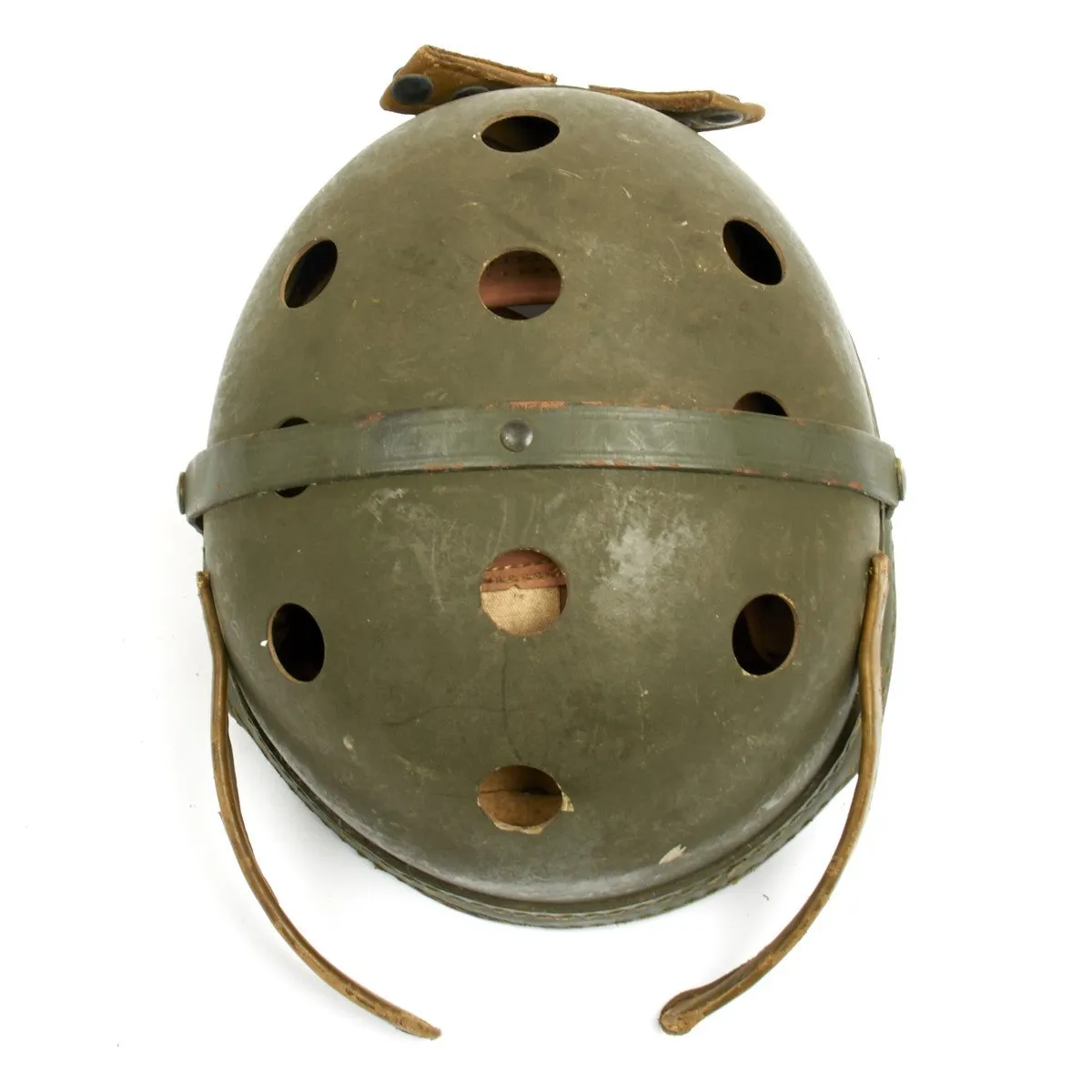 Original U.S. WWII M38 Tanker Helmet by Wilson Athletic Goods