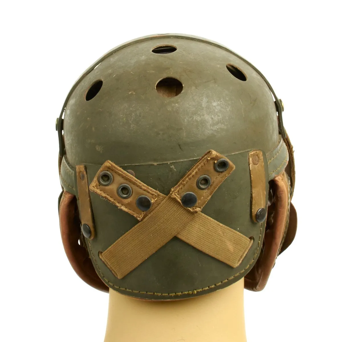 Original U.S. WWII M38 Tanker Helmet by Wilson Athletic Goods