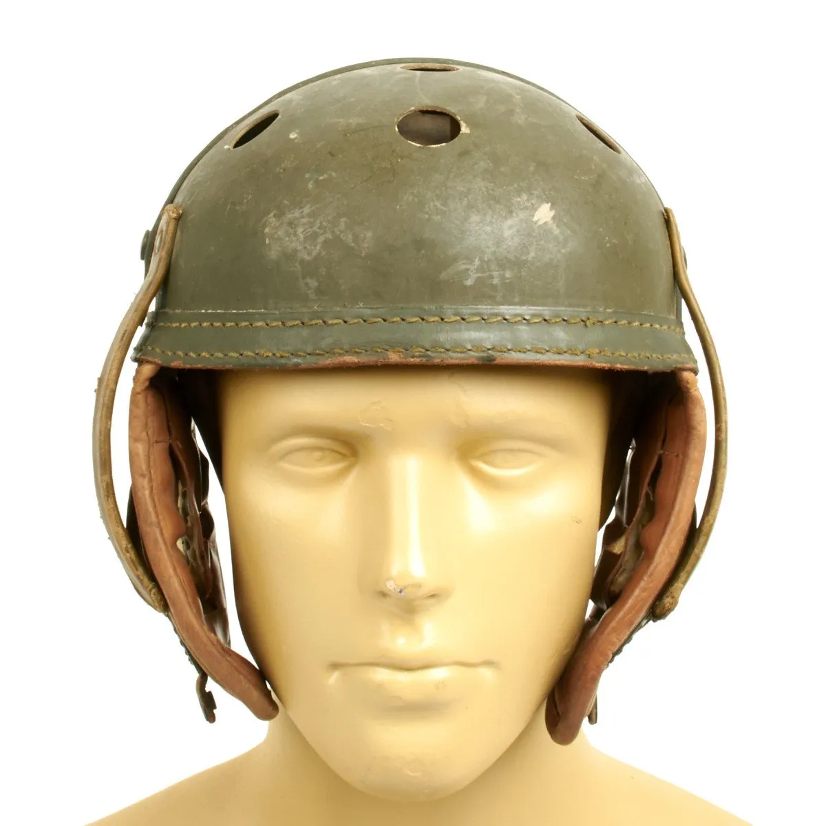 Original U.S. WWII M38 Tanker Helmet by Wilson Athletic Goods