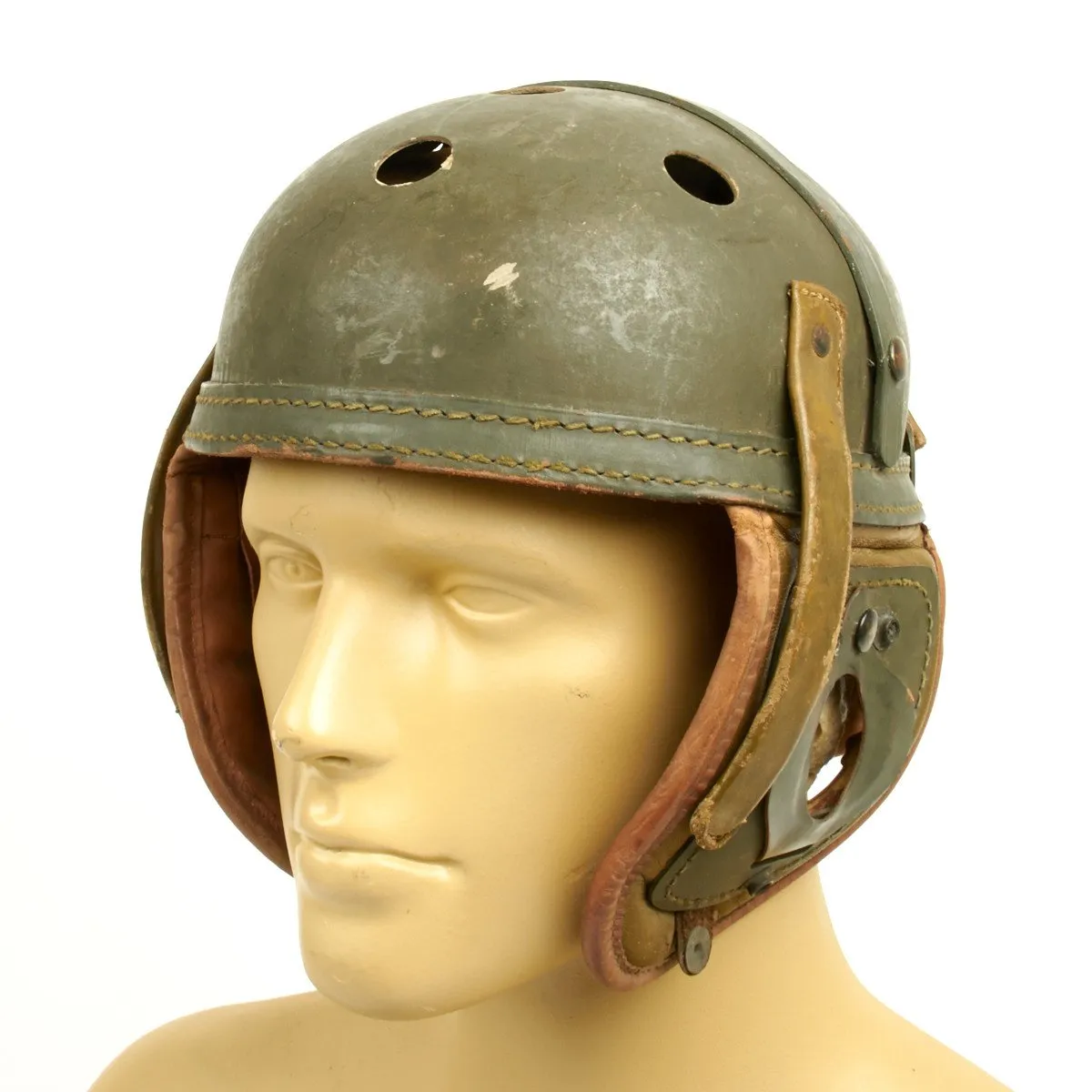 Original U.S. WWII M38 Tanker Helmet by Wilson Athletic Goods