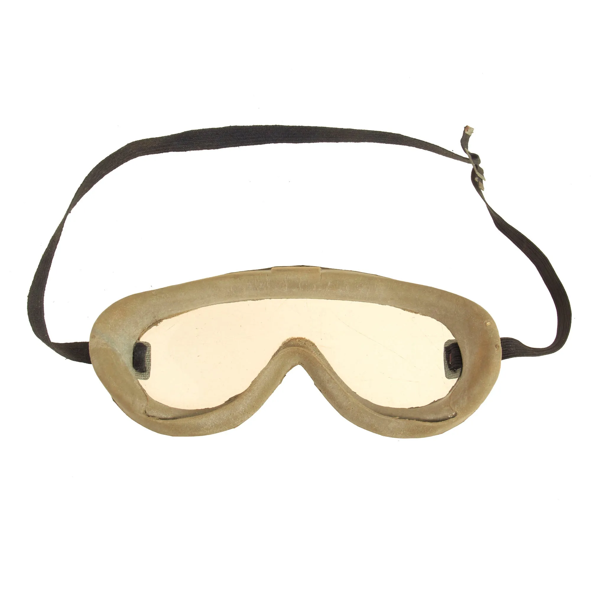 Original U.S. WWII M38 Tanker Helmet by Wilson with Earphones, Throat Mic  and Polaroid Model 1016 Goggles