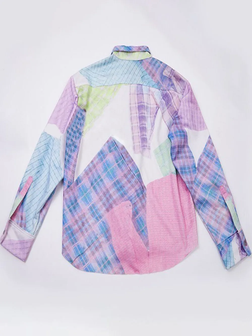 Patchwork Print Blouse