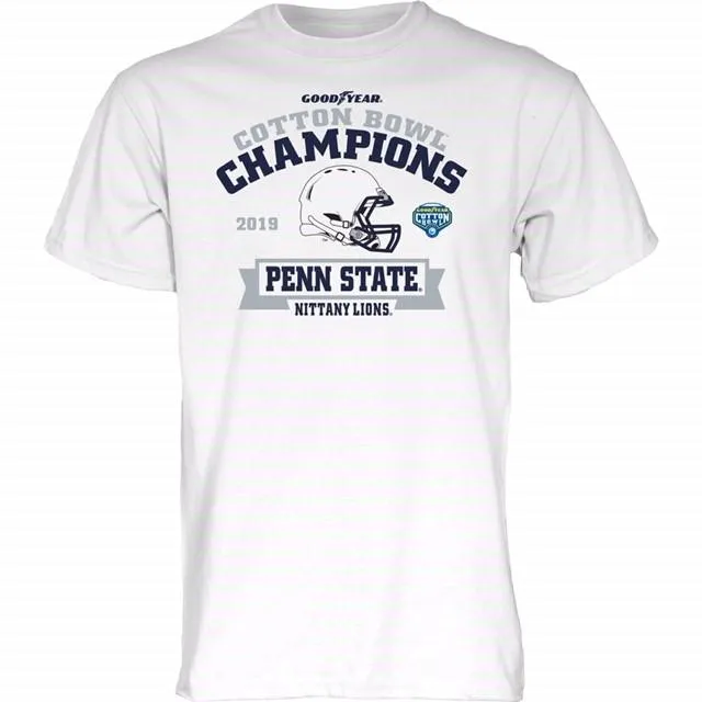 Penn State Nittany Lions 2019 CFP Goodyear Cotton Bowl Champions White T-Shirt