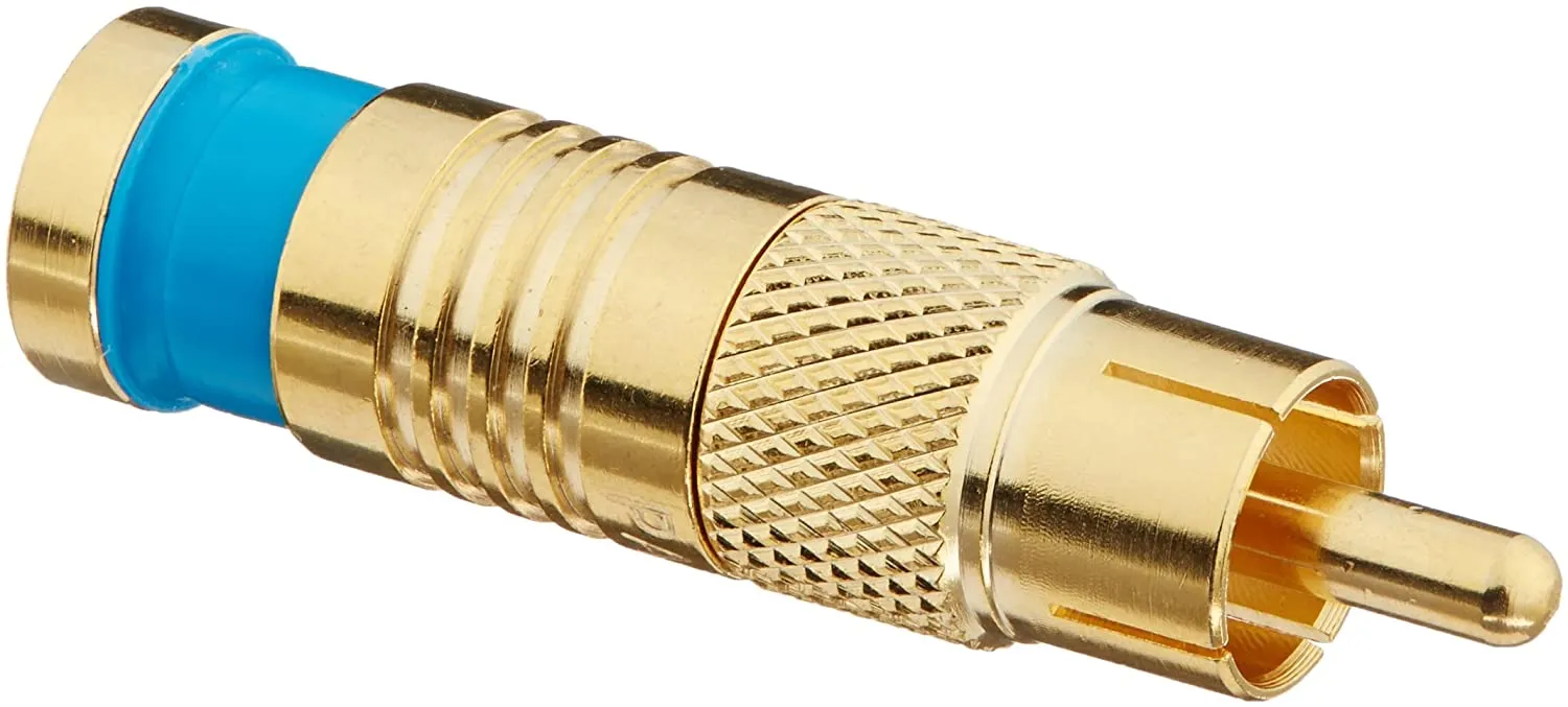 Platinum Tools 18057 RCA RG6Q Compression, Gold Plated, 25-Pack