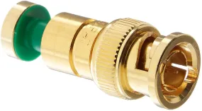 Platinum Tools 18235 BNC RGB Compression Connector 24 AWG, Gold Plate 25pc Bag