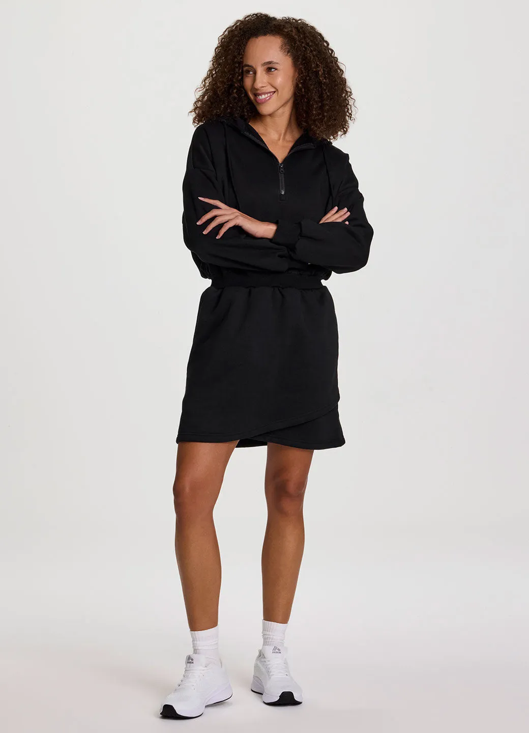 Plus Everyday Fleece Hoodie Dress