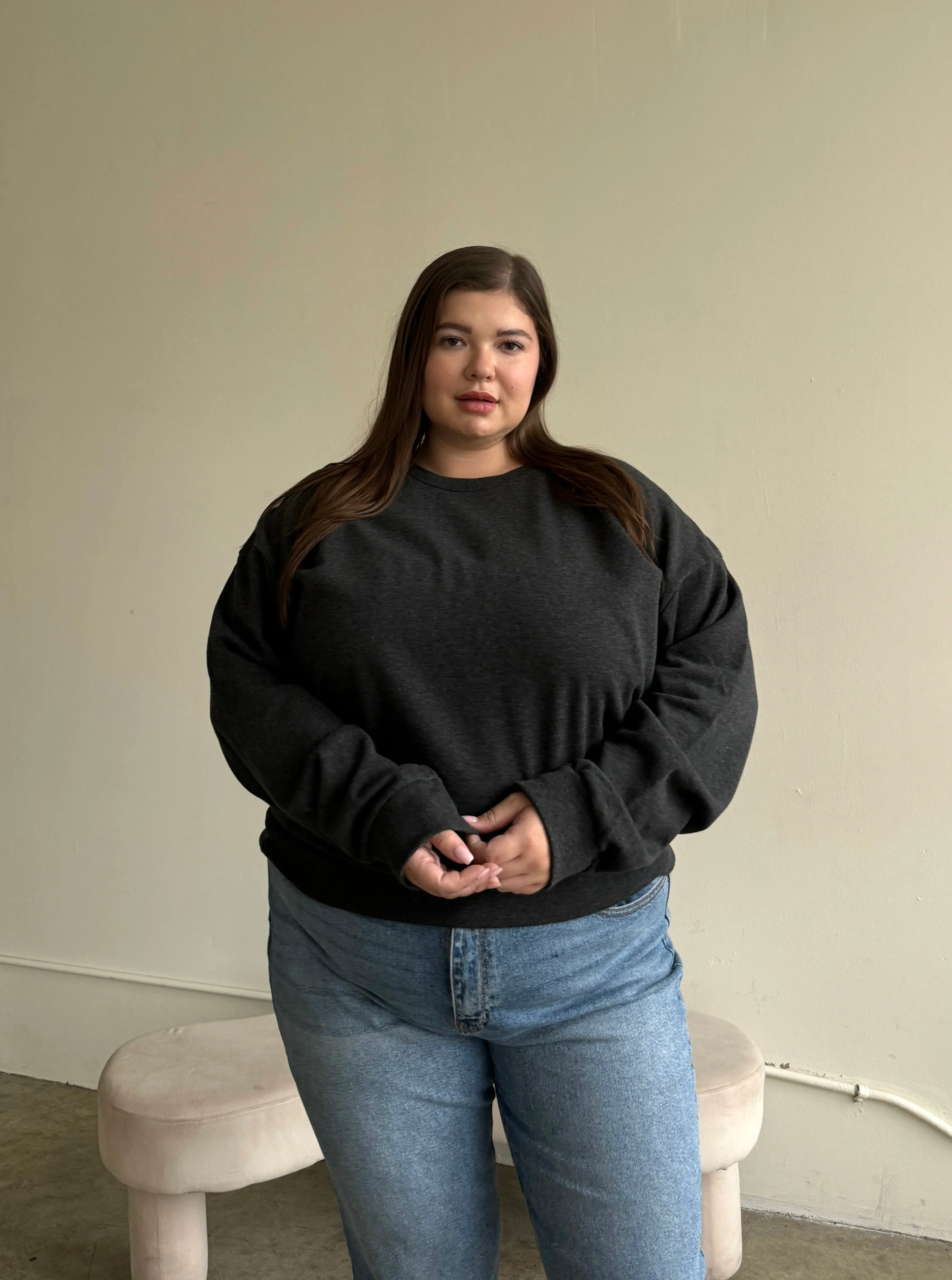 Plus Size Basic Everyday Sweatshirt