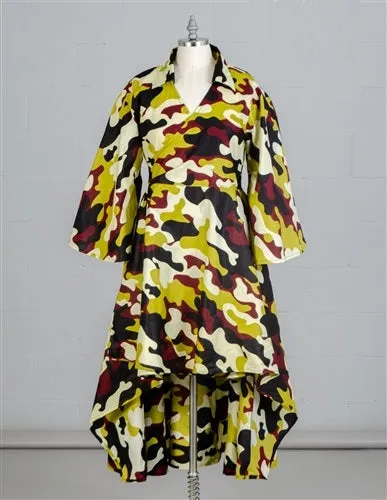 Print Wrap Dress