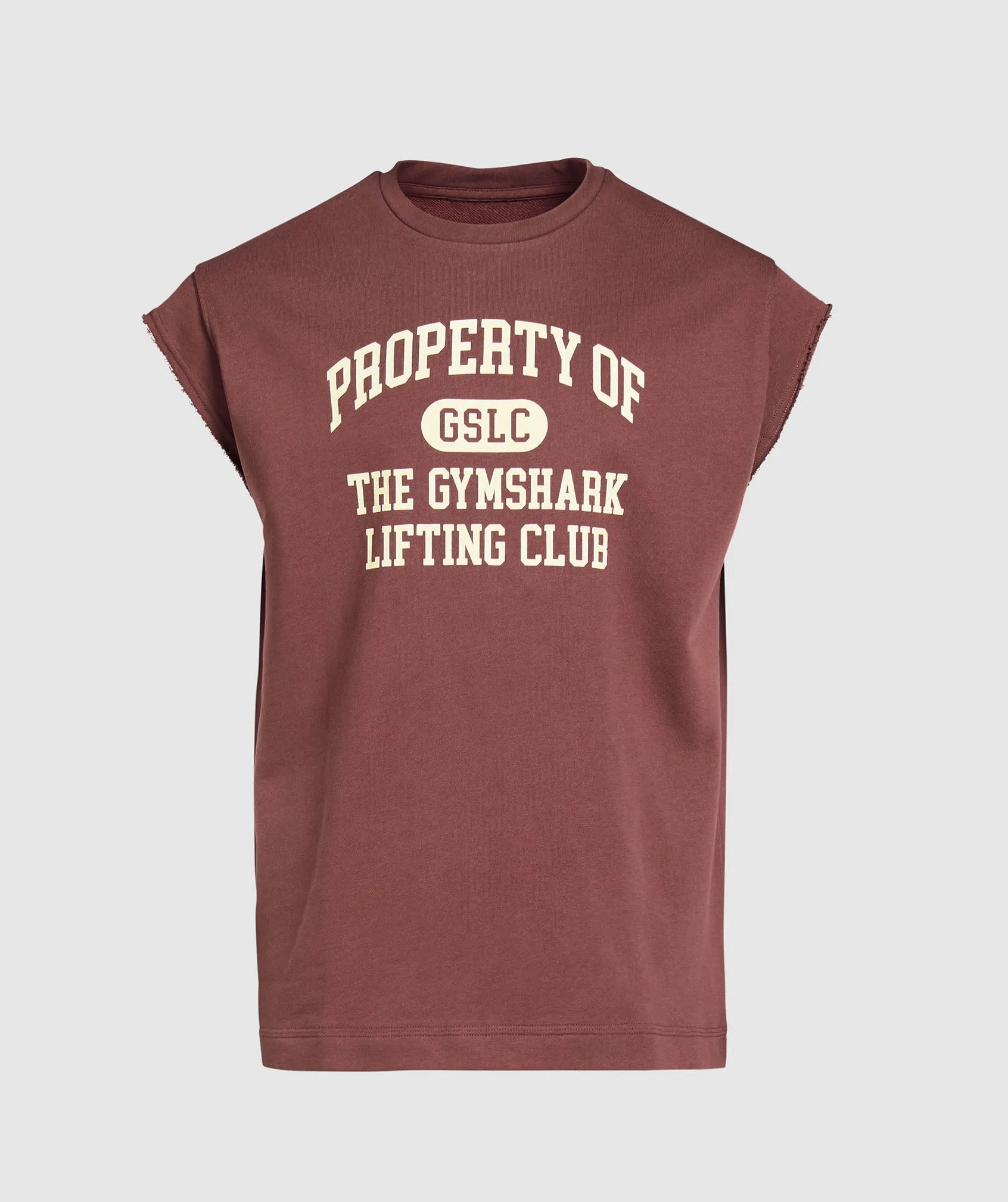 Property Of Cut Off Tank - Burgundy Brown