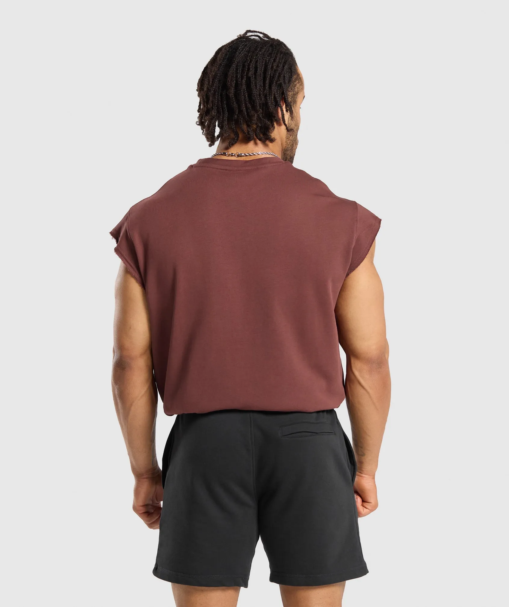 Property Of Cut Off Tank - Burgundy Brown