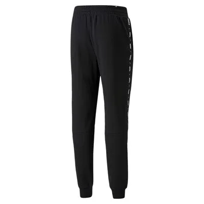 Puma pantalone in felpa con banda laterale e polsino al fondo ESS  Tape Sweatpants FL cl 849042 01 black