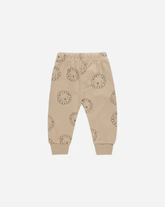 Quincy Mae Relaxed Fleece Sweat Pant - Lions