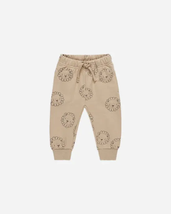 Quincy Mae Relaxed Fleece Sweat Pant - Lions