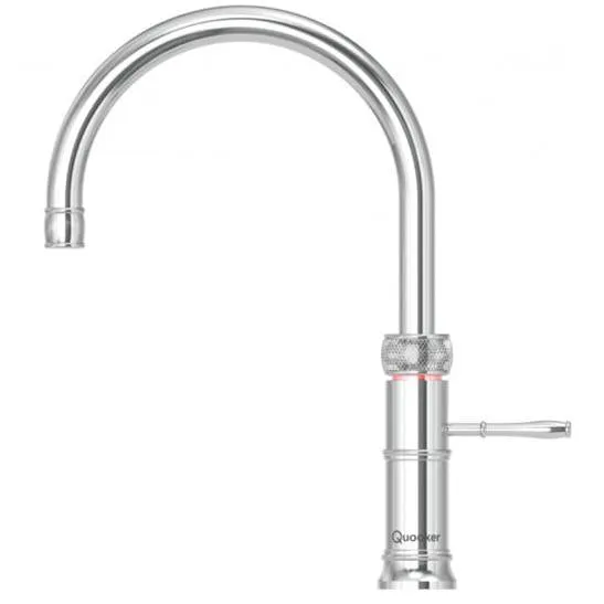 Quooker Classic Fusion Round COMBI 2.2 Chrome 3 in 1 Boiling Water Tap with 7 Liters Tank