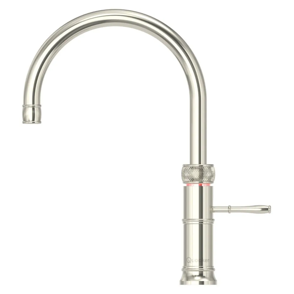 Quooker Classic Fusion Round PRO3 Nickel 3 in 1 Boiling Water Tap with 3 Liters Tank